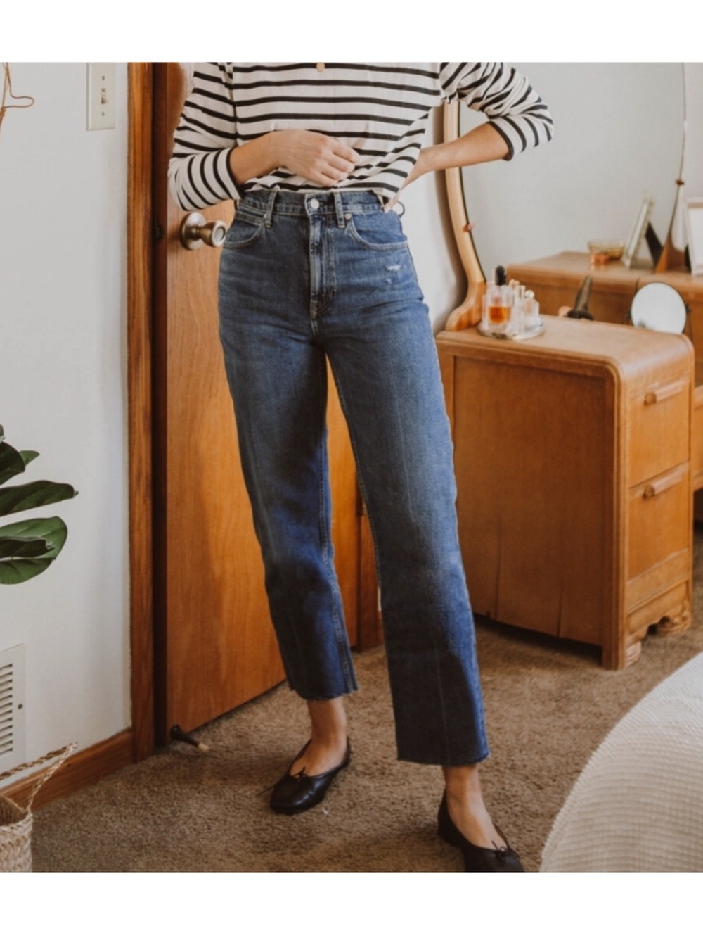 Everlane The High Rise Straight Jeans